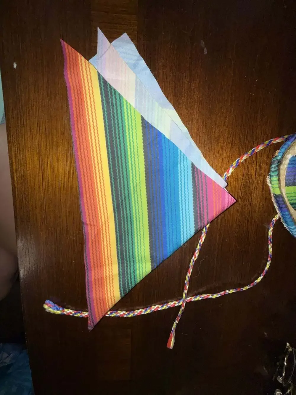 Fiesta Pet Costume Set: Mini Sombrero, Rainbow Bandana, and Round Sunglasses